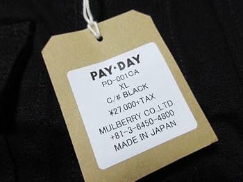 ★週末限定価格★ PAY DAY カバーオール 黒 Amazon.co.jp: PAY-DAY カバーオール ジャケット payday